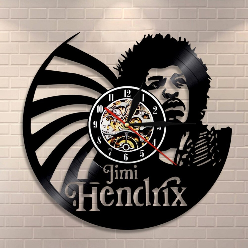 Fancylife (With Led) Retro Nostalgic Music Roc Super Star Jimi Hendrix Vinyl Record Clock