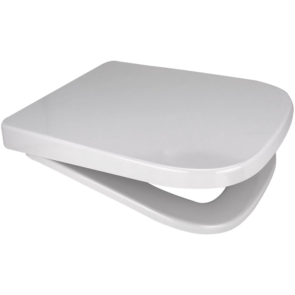 Euroshowers V20 Square Shape 1 Button Quick Release Soft Close Toilet Seat