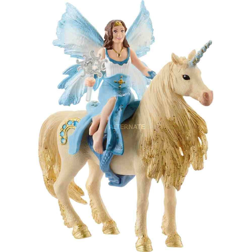 Schleich Eyela Riding On Unicorn Bayala Golden