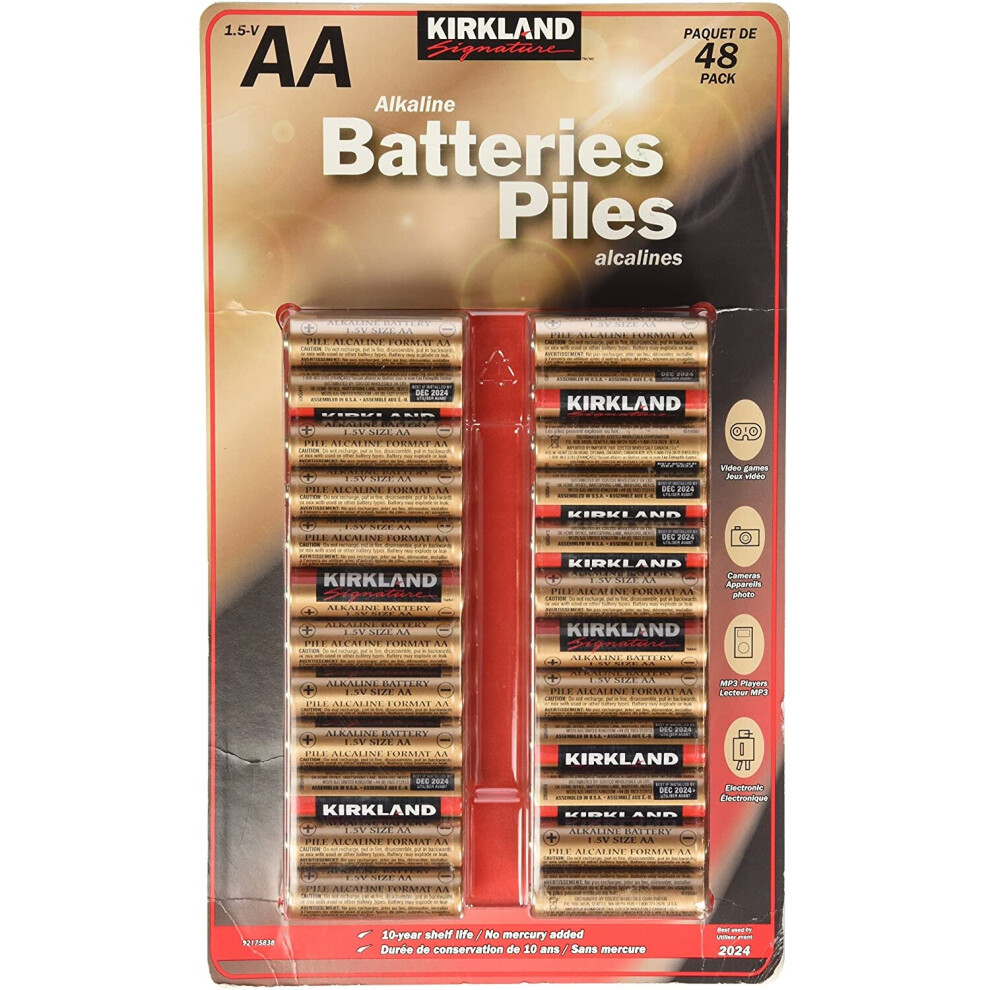 Kirkland Signature AA Bateries Pack of 48