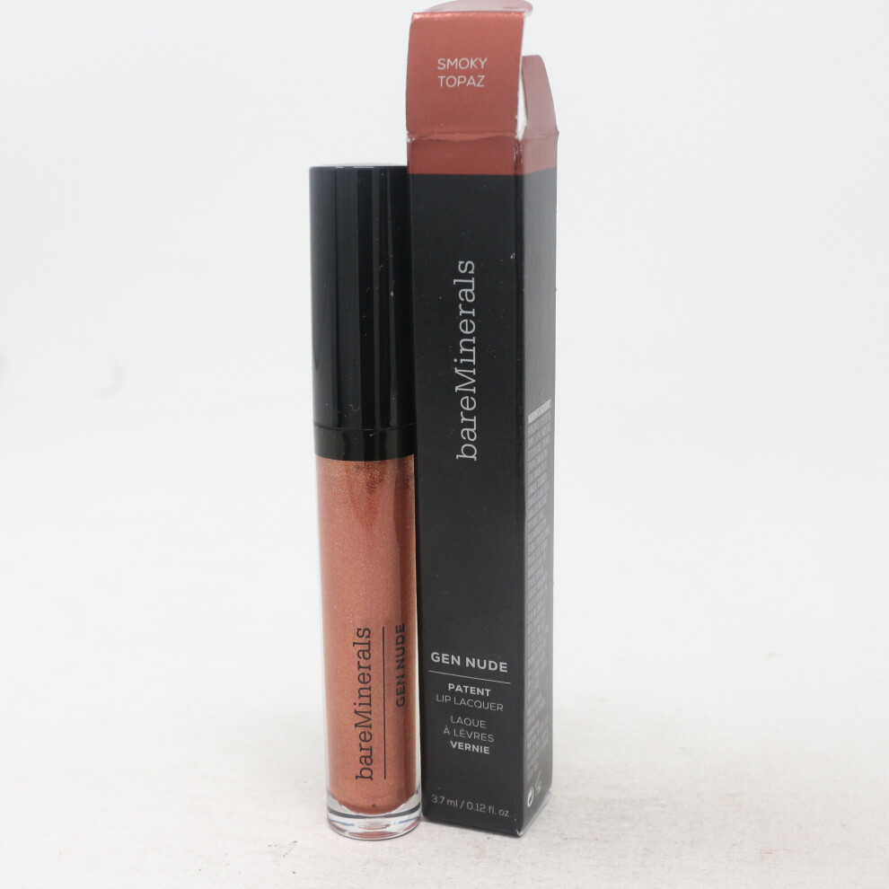 (Smoky Topaz) Bareminerals Gen Nude Patent Lip Lacquer  0.12oz/3.7ml New With Box