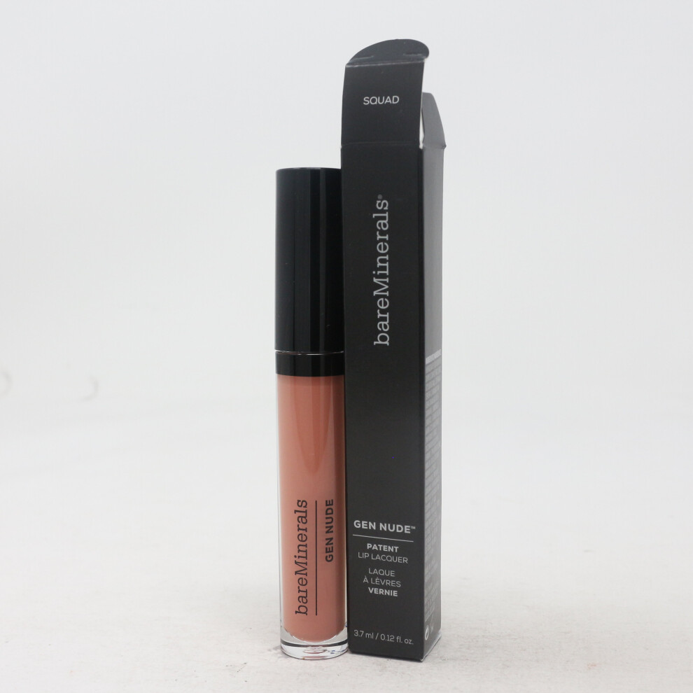 (Squad) Bareminerals Gen Nude Patent Lip Lacquer  0.12oz/3.7ml New With Box