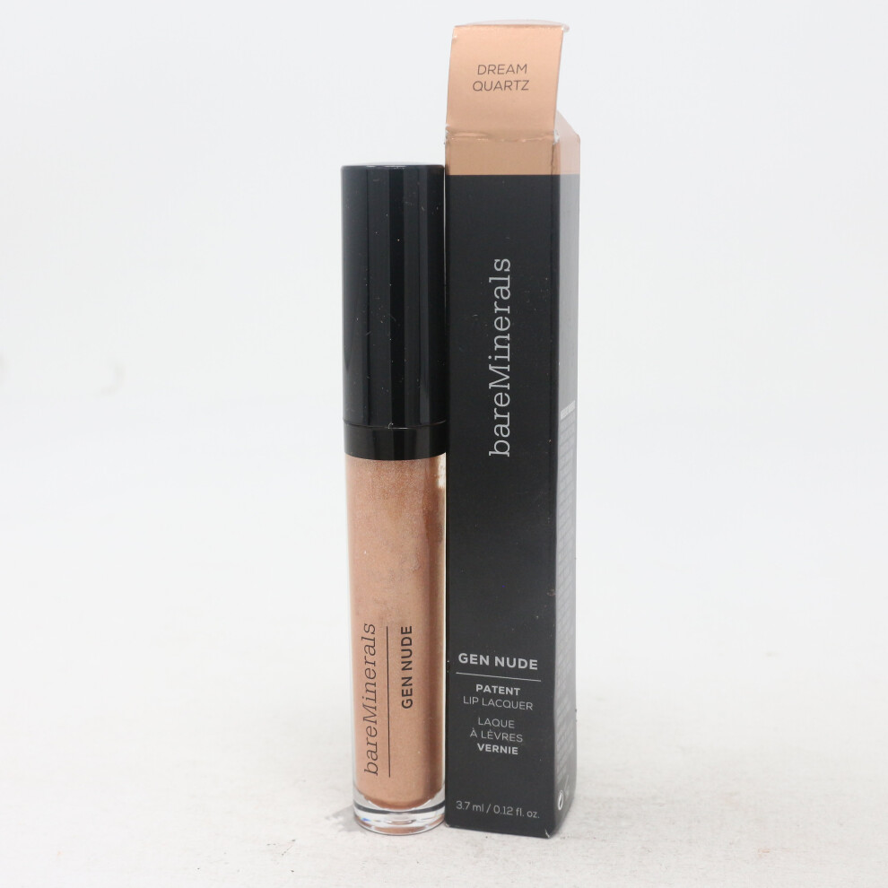 (Dream Quartz) Bareminerals Gen Nude Patent Lip Lacquer  0.12oz/3.7ml New With Box