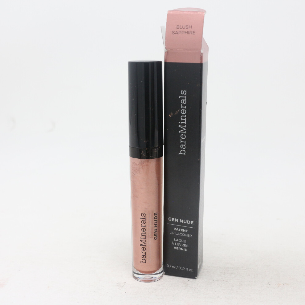 (Blush Sapphire) Bareminerals Gen Nude Patent Lip Lacquer  0.12oz/3.7ml New With Box