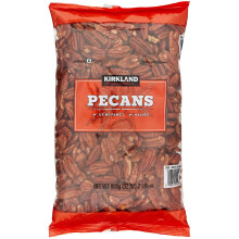 Kirkland Signature Pecan Halves - 2 lb (32 oz), US #1 Kosher, Premium Raw Pecans for Baking & Snacking