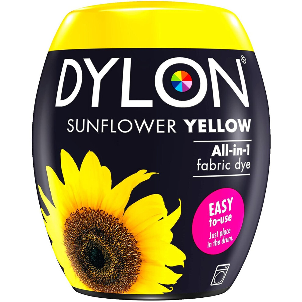 Dylon 350g Machine Dye Pods, Sunflower Yellow