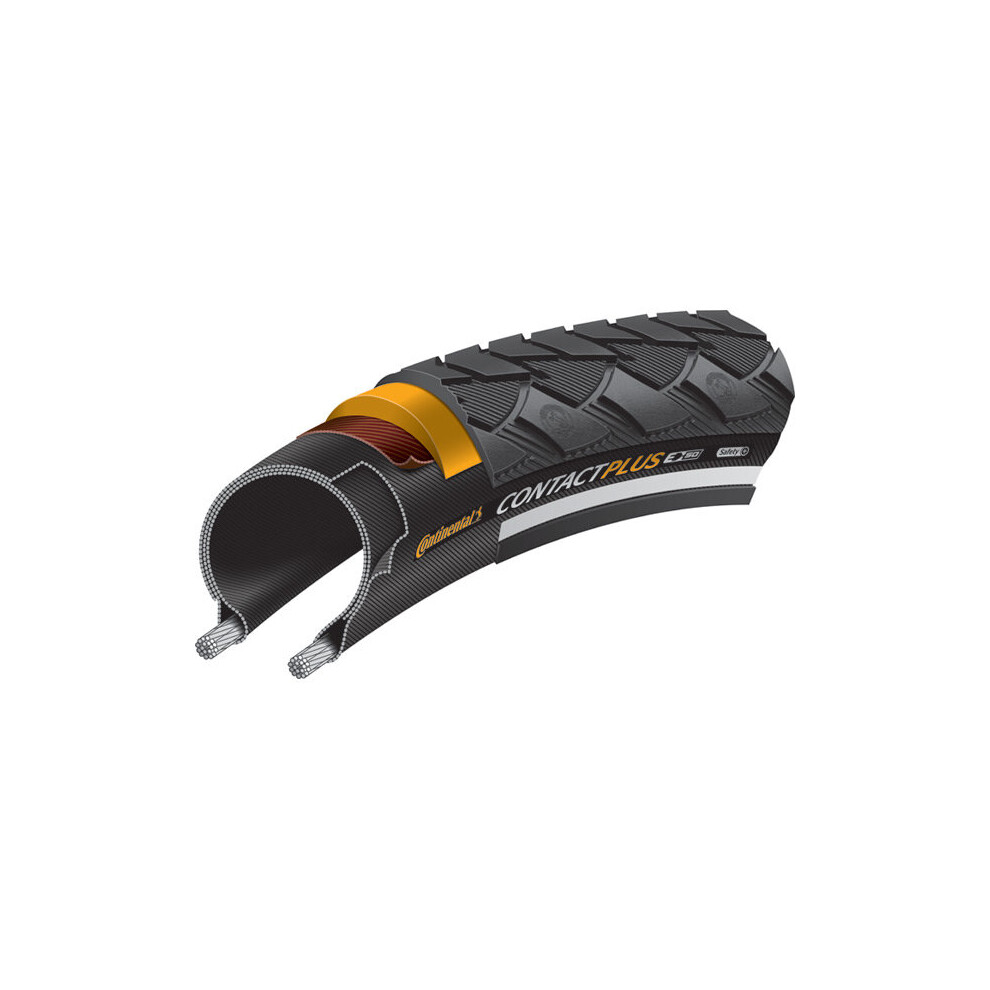 (700 X 47C, Black) Continental Contact Plus Reflex Tyre