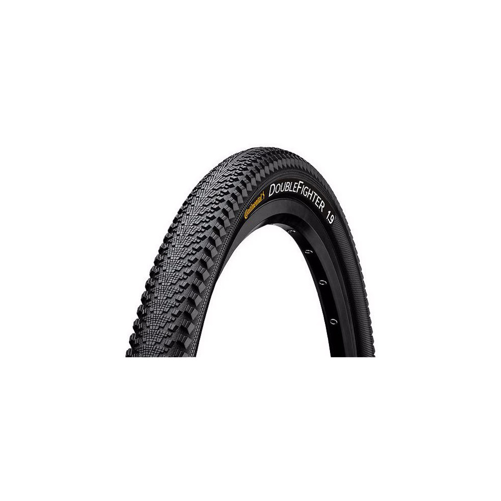 (24 X 2.0 Inch, Black) Continental Double Fighter III Tyre