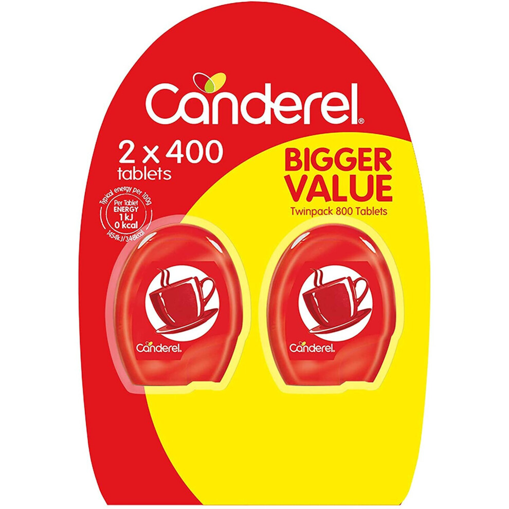 Canderel Original Sweetener Tablets Dispenser Value Pack - 800 Tablets