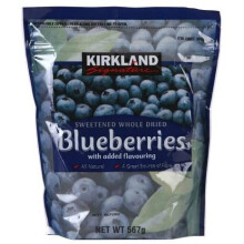Kirkland Signature Sweetened Whole Dried Blueberries, 567g