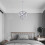 (White) 1lt Square Metal Wired Frame Pendant Light Cube Ceiling Lamp 4