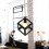 (Black) 1lt Square Metal Wired Frame Pendant Light Cube Ceiling Lamp 4