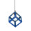 (Dark Blue) 1lt Square Metal Wired Frame Pendant Light Cube Ceiling Lamp 2