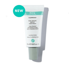 REN ClearCalm Non-Drying Spot Treatment 15ml – Reduces redness and spot size without drying, hydrates & supports healing