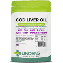 Lindens Cod Liver Oil 1000mg Capsules 360 (5187)