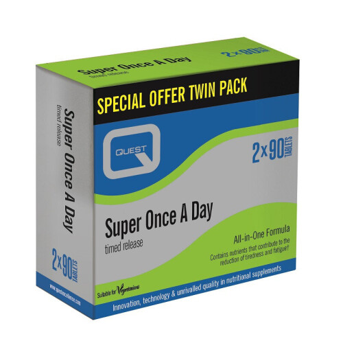 Quest Vitamins Super Once A Day (Twin Pack 2X90) Tabs 180 (P606356)