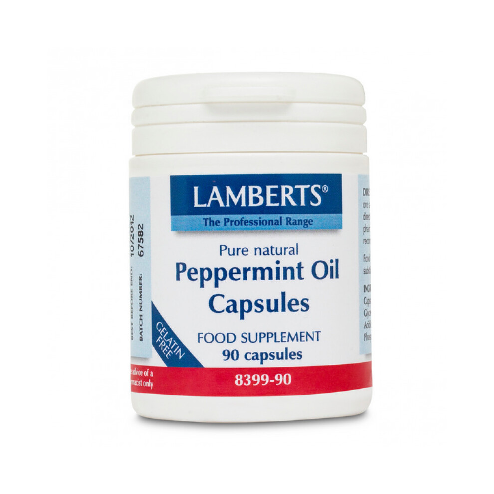 Lamberts Peppermint Oil Capsules 100mg 90 (8399-90)