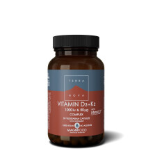 Terranova Vitamin D3 1000iu with K2 100ug Capsules 50 (T0585)