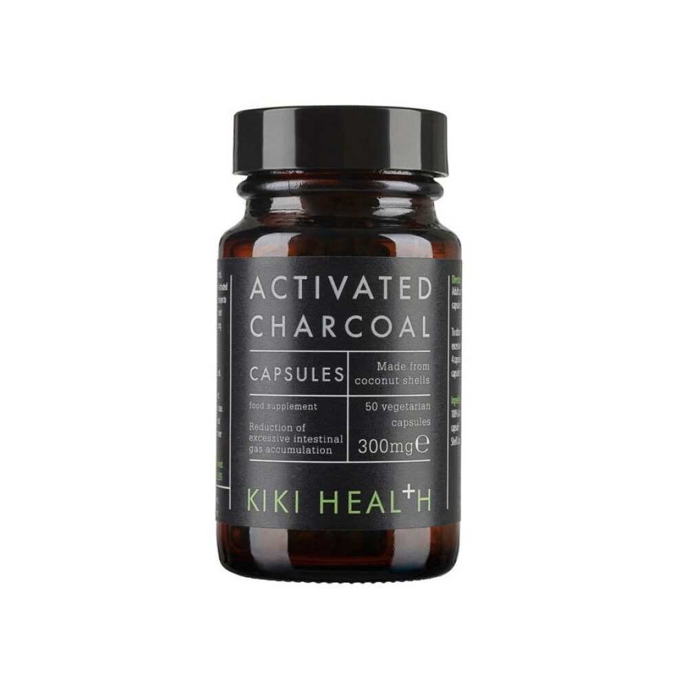 Kiki Health Activated Charcoal Vegicaps 50