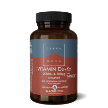 Terranova Vitamin D3 2000iu with K2 100ug Capsules 100 (T0622)