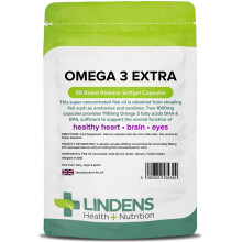 Lindens Omega 3 Fish Oil Extra Capsules 90 (4340)