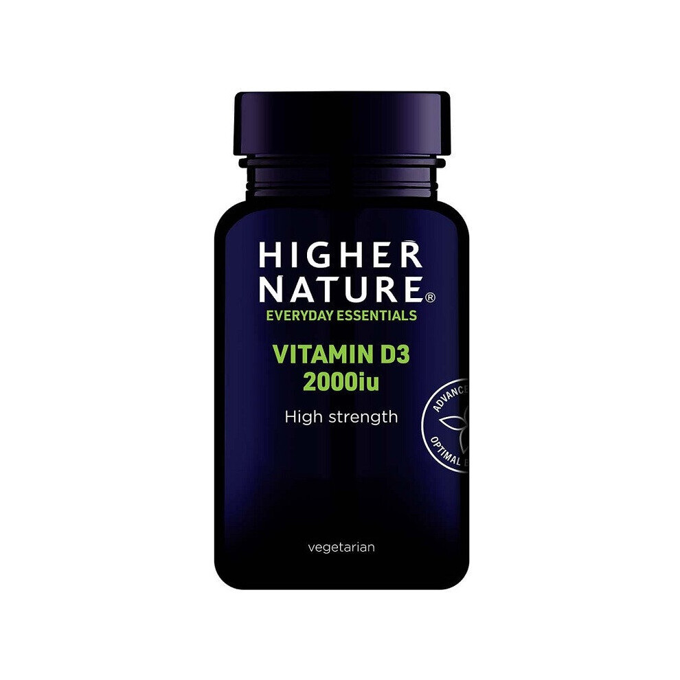 Higher Nature Vitamin D3 2000iu Vegicaps 120 (DV2120)