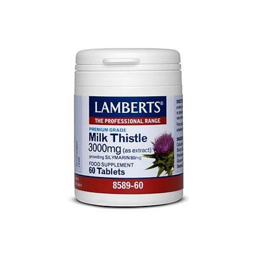 Lamberts Milk Thistle 3000mg Tablets 60 (8589-60)