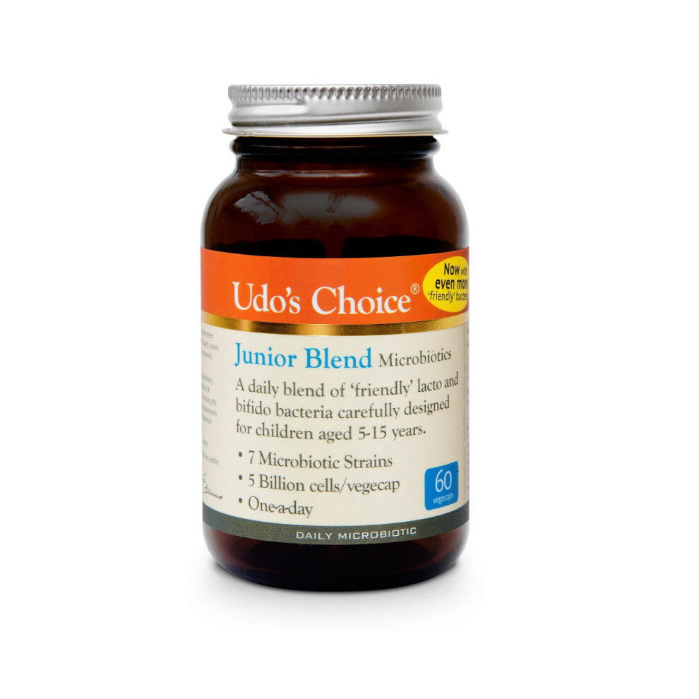 Udo's Choice Junior Blend Microbiotics Vegicaps 60 Size 7