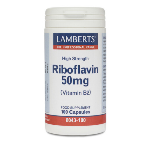 Lamberts Lamberts Riboflavin 50mg Capsules 100 (8043-100)