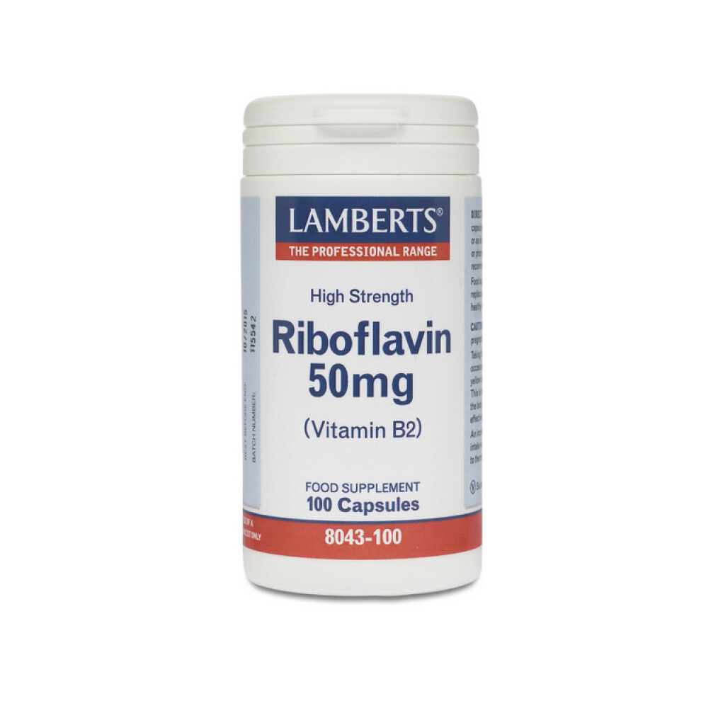 Lamberts Riboflavin 50Mg Capsules 100 (8043-100)