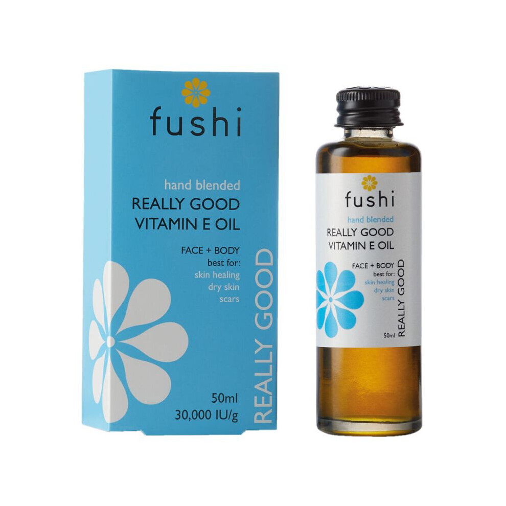 Fushi Really Good Vitamin E Skin Oil 50ml Organic 30000IU Vegan Face Body New - Image 12