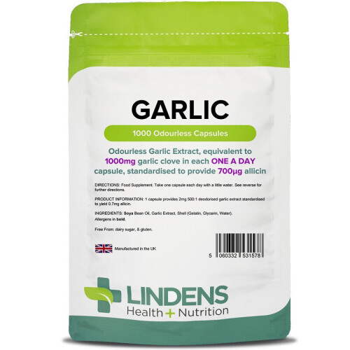 LINDENS Lindens Garlic 1000mg Capsules 1000 (977)