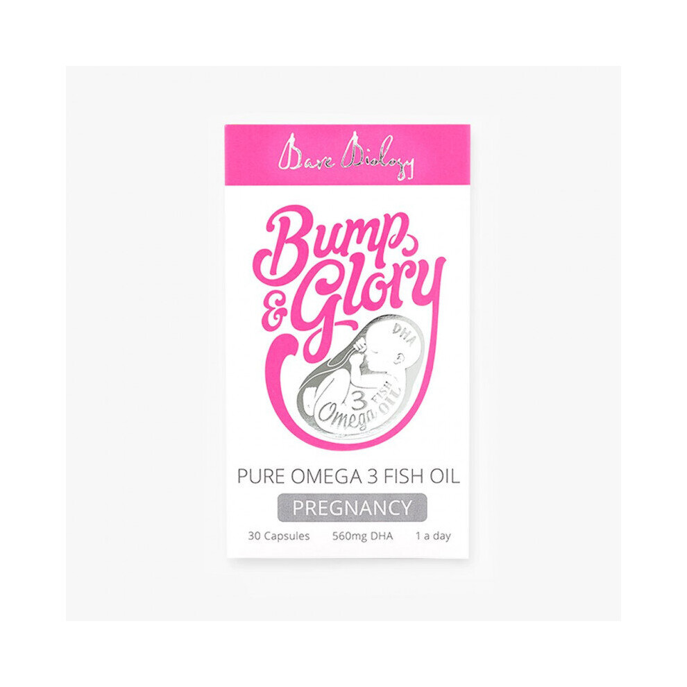 Bare Biology Bump & Glory Pure Omega-3 For Pregnancy Caps 30