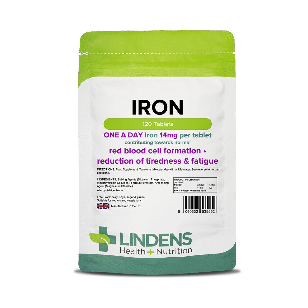 Lindens Iron 14Mg Tablets 120 (5552)