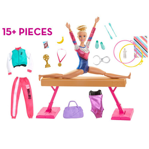 Barbie Gymnastics Playset | Doll & Accessories | Creative Gymnast Play Set