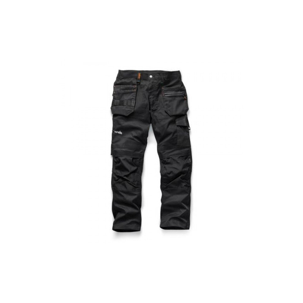 Scruffs (34R) Mens Safety & Workwear Trade Flex Trouser Black