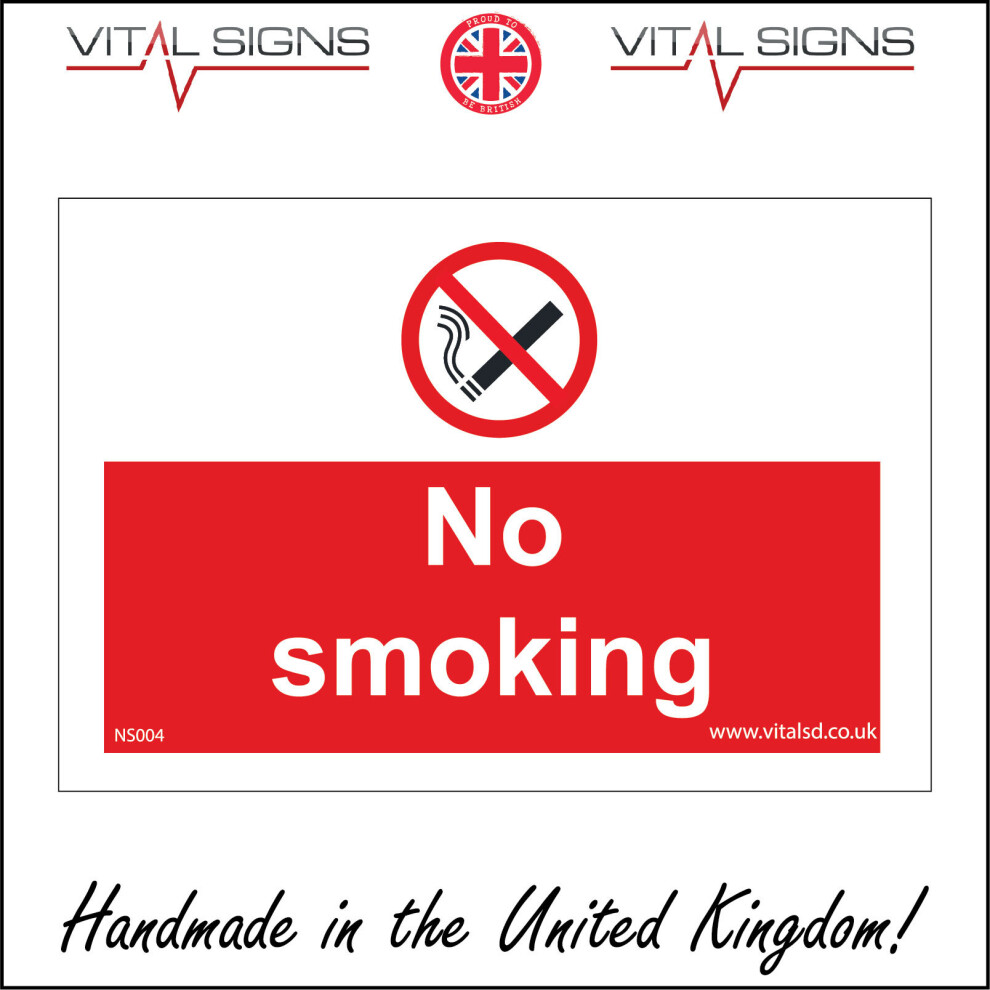 (400 x 300mm - 16 x 12, 10mm Extra Heavy Duty Foamex Foamboard) NS004 No Smoking SIGN public places cafes restaurants bars shops banks school-image-OPC-P5X2CN5-NEW