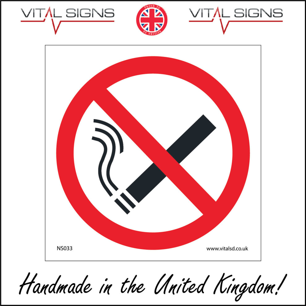 (300 x 300mm - 12 x 12, 1mm Pvc Foamex) NS033 No Smoking SIGN banned prohibited forbidden vaping e cigarettes office-image-OPC-P5X2GSF-NEW