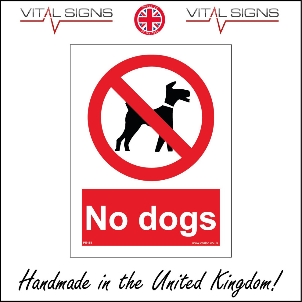 (450 x 600mm - 18 x 24, 1mm Pvc Foamex) PR151 No Dogs SIGN except guide assistance worker service restaurants shops-image-OPC-P5X2PZ5-NEW