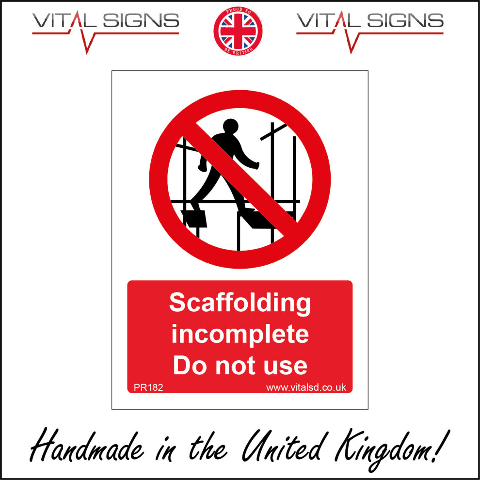 Propping Incomplete Signs (450 x 600mm - 18 x 24, Sticker / Sav - White Background) PR182 ...