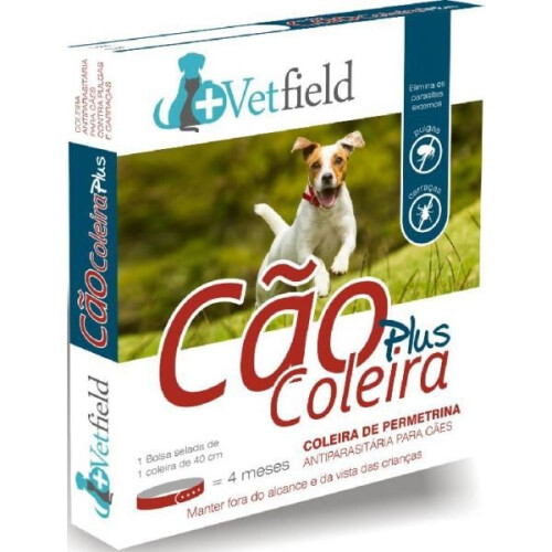 (40cm) VetField Dog Collar Plus Flea & Tick