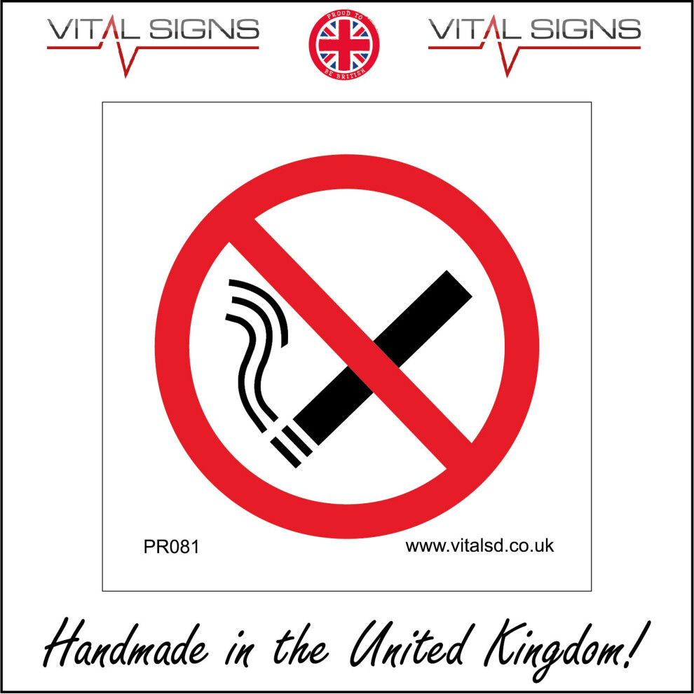 (600 x 600mm - 24 x 24, 5mm Heavy Duty Foamex Foamboard) PR081 No Smoking SIGN cigarettes pipe tobacco workplace restaurant coffee shop-image-OPC-P5X5GG9-NEW