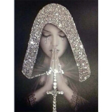 DIY 5D Diamond Painting Prayer Women Full Drill Wall Decor