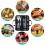 20Pcs Barbecue Tool, Stainless Steel BBQ Tools Sets BBQ Grill Tool Kit 3