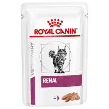 Royal Canin Veterinary Diet Cat - Renal with Beef 12 x 85g Pouches