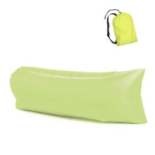(Green) Portable Inflatable Sleeping Bag Folding Air Sofa