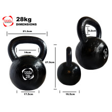 Kettlebell aus Gusseisen 28 kg