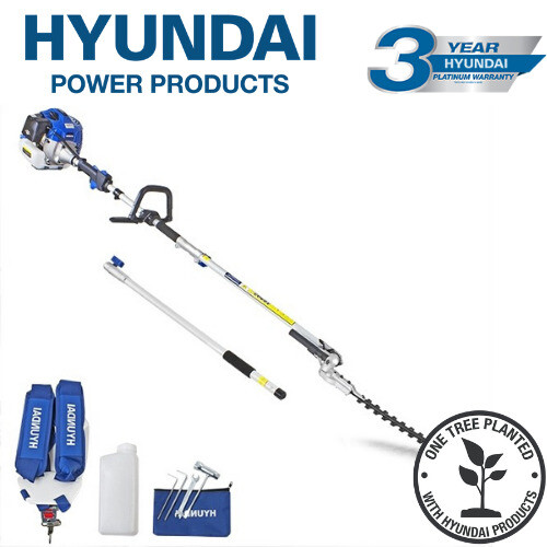 Hyundai HYPT5200X 52cc Long Reach Petrol Pole Hedge Trimmer/Pruner