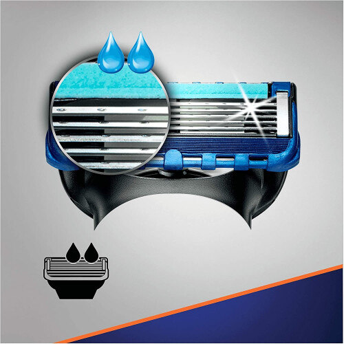 Gillette Gillette Fusion5 ProGlide Razor Blade for Men FlexBall Technology 10 R 2