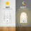 Automatic 2 LED Sensor Night Light Wall Plug In Warm Dusk to Dawn 2
